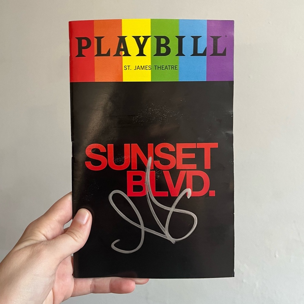 Nicole Scherzinger Signed Sunset Blvd Playbill